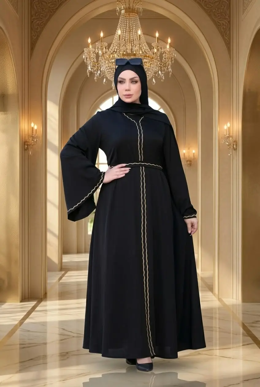 3-Piece Umbrella Abaya Set (PC: 003)
